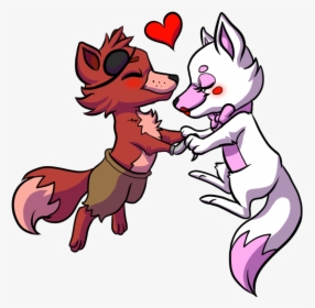 Transparent Mangle Png - Fnaf Drawings Foxy And Mangle, Png Download, Free Download