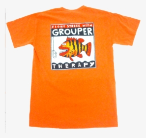 Fight Stress With Grouper Therapy T Shirt, HD Png Download, Free Download