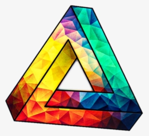 #triangle #ployvore #colorful #rainbow #hipster #swag - Swag Png, Transparent Png, Free Download