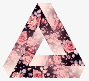 Transparent Hipster Triangle Png - Triangle With Flower Png, Png Download, Free Download