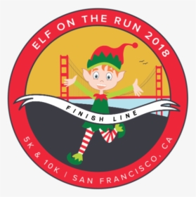 Elf On The Run 5k & 10k - Emblem, HD Png Download, Free Download