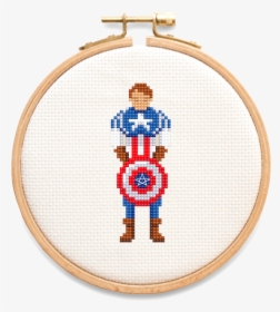 Captain America Sheild Cross Stitch Pattern, HD Png Download, Free Download