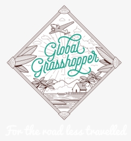 Global Grasshopper Travel Inspiration For The Road - Triangle, HD Png Download, Free Download
