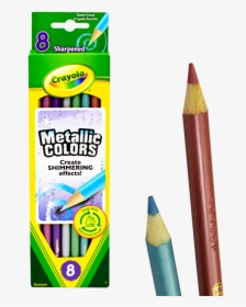 Crayon De Madera Crayola Metálico 8 Colores"  Title="crayon - Crayola, HD Png Download, Free Download