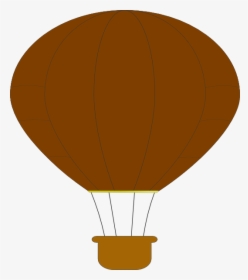 Brown Hot Air Balloon Svg Clip Arts - Brown Hot Air Balloon, HD Png Download, Free Download