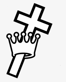 Cross With Crown Drawing, HD Png Download, Free Download