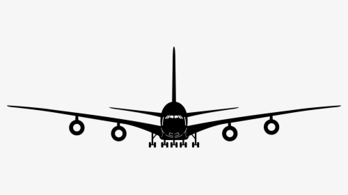 Transparent Airplane Clipart Vector - Airplane Front Vector Png, Png Download, Free Download