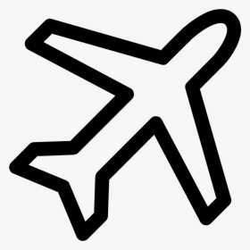 Plane Outline Svg Png Icon Free Download - Plane Outline Png, Transparent Png, Free Download