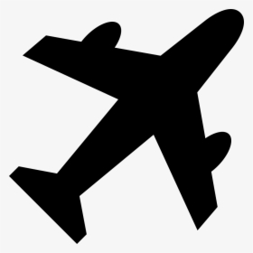 Plane Icon Png - Black Airplane Icon Png, Transparent Png, Free Download