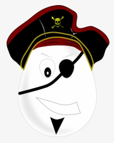 Pirate, Man, One Eyed, Person, Egg, Grimly, Grim - Pirate Egg, HD Png Download, Free Download
