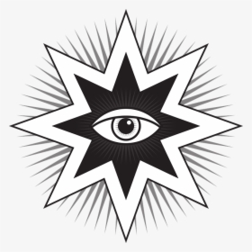 All Seeing Eye, Eye, Symbol, Sign, Pyramid, Illuminati - 8 Pointed Star With Eye, HD Png Download, Free Download