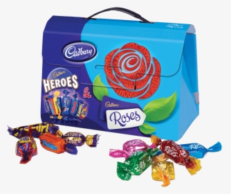 Heroes & Roses Gift Box - Roses Box Of Chocolates, HD Png Download, Free Download