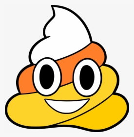 Candy Corn Poop Emoji, HD Png Download, Free Download