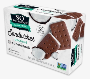 Original Sandwich With - So Delicious Dairy Free Ice Cream Sandwiches, HD Png Download, Free Download