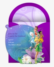 Unique Tinkerbell Birthday Invitation, HD Png Download, Free Download