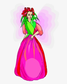Pink,fashion Illustration,flower - Fairy, HD Png Download, Free Download
