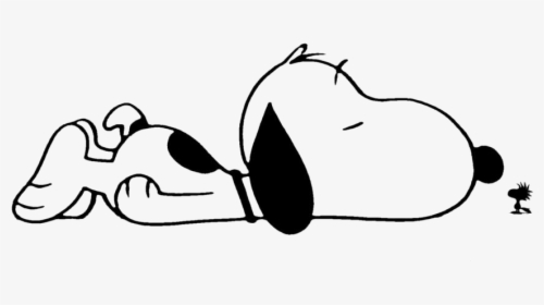 Transparent Snoopy Sleeping Picture - Newton's 1st Law Of Motion Drawing, HD Png Download, Free Download