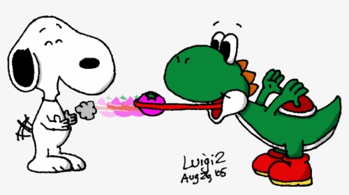 Sick Clipart Snoopy - Yoshi Snoopy, HD Png Download, Free Download
