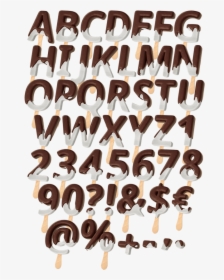 Ice Cream Melt Sweet Font - Ice Cream Fonts, HD Png Download, Free Download