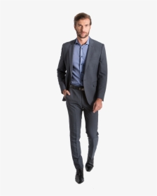 Transparent Terno Png - Dark Grey Suit Slim Fit, Png Download, Free Download