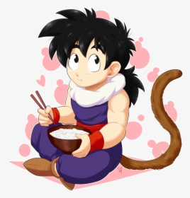 “gohan Eating Gohan ” - Cartoon, HD Png Download, Free Download