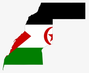 Western Sahara Country Flag Clipart , Png Download - Western Sahara Flag Map, Transparent Png, Free Download