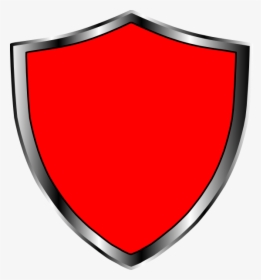 Red And Black Shield Clipart , Png Download - Shield Vector Red Png, Transparent Png, Free Download