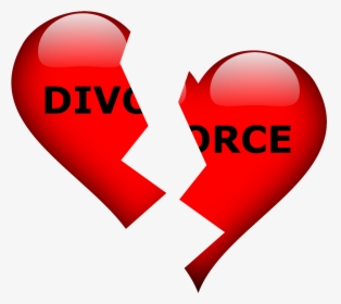 Break Up Transparent Png - Divorce Heart, Png Download, Free Download