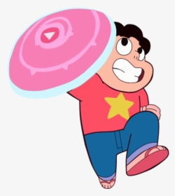 Steven Universe Holding His Shield - Steven Universe With Shield, HD Png Download, Free Download