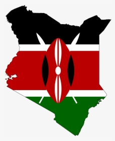 Transparent Africa Clipart - Kenya Flag In Country, HD Png Download, Free Download
