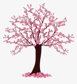 Cherry Blossom Tree Clip Art - Cherry Blossom Tree Clipart, HD Png Download, Free Download