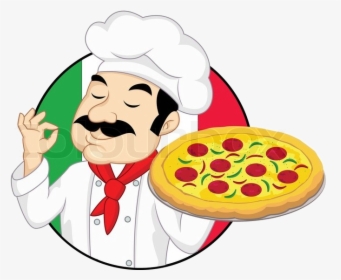 Pizza Italian Man Clipart Free Transparent Png - Pizza Chef Clipart, Png Download, Free Download