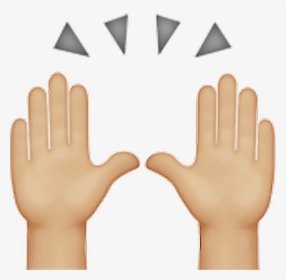 Brown Praise Hands Emoji , Png Download - Yellow High Five Emoji, Transparent Png, Free Download