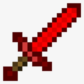 Transparent Swords Png - Minecraft Red Diamond Sword, Png Download, Free Download
