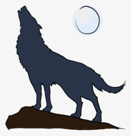 Free Cartoon Wolf Howling - Wolf Howling Cartoon Drawing, HD Png Download, Free Download