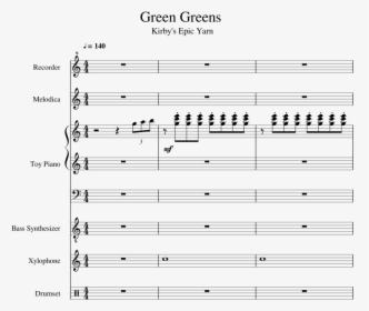 Kirby Epic Yarn Green Greens Piano, HD Png Download, Free Download