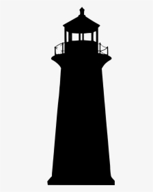 Lighthouse, Building, Silhouette, Beach, Direction, - Vector Transparent Lighthouse Silhouette, HD Png Download, Free Download