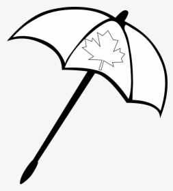 Beach Umbrella Clipart Black White, HD Png Download, Free Download