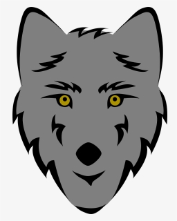 Head,small To Medium Sized Cats,cat Like Mammal - Easy Wolf Head Drawing, HD Png Download, Free Download