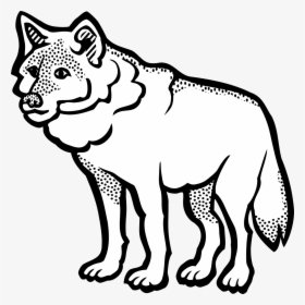 Wolf Animal Canine Free Picture - Wolf Black And White Clipart, HD Png Download, Free Download