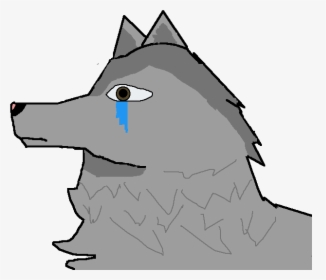 Hd Sad Wolf Cartoon Png Download - Sad Wolf Cartoon Drawing, Transparent Png, Free Download
