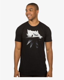 Witcher 3 Wolf Silhouette Tee, HD Png Download, Free Download