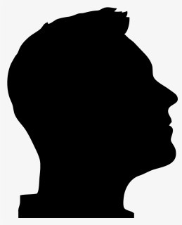 Profile Silhouette Gfiv7m Clipart - Man Face Silhouette Png, Transparent Png, Free Download