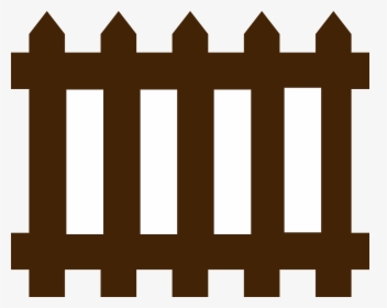 Picket Fence, Brown, Wood, Wooden, Planks, Protection - Fence Clip Art, HD Png Download, Free Download