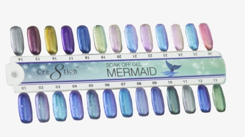 Mermaid Color Chart - Nail Polish, HD Png Download, Free Download