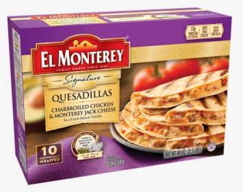 10ct Signature Charbroiled Chicken & Monterey Jack - El Monterey Quesadillas, HD Png Download, Free Download