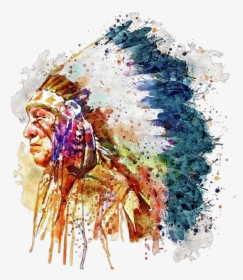 Native American Chief Art, HD Png Download, Free Download