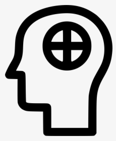 Mental Human Health Care Treatment Man Brain - Transparent Side Face Icon, HD Png Download, Free Download