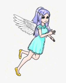 Cartoon, Fairy, Fairy Tale, Wings, Angel, Anime Girl - Fairy Tale Picture Of Angel, HD Png Download, Free Download