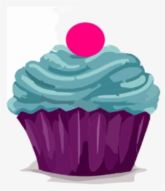 Cupcake Clipart Purple - Cupcakes Clip Art Png, Transparent Png, Free Download